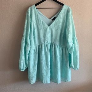 Lane Bryant Puffy Sleeve Blouse size 18